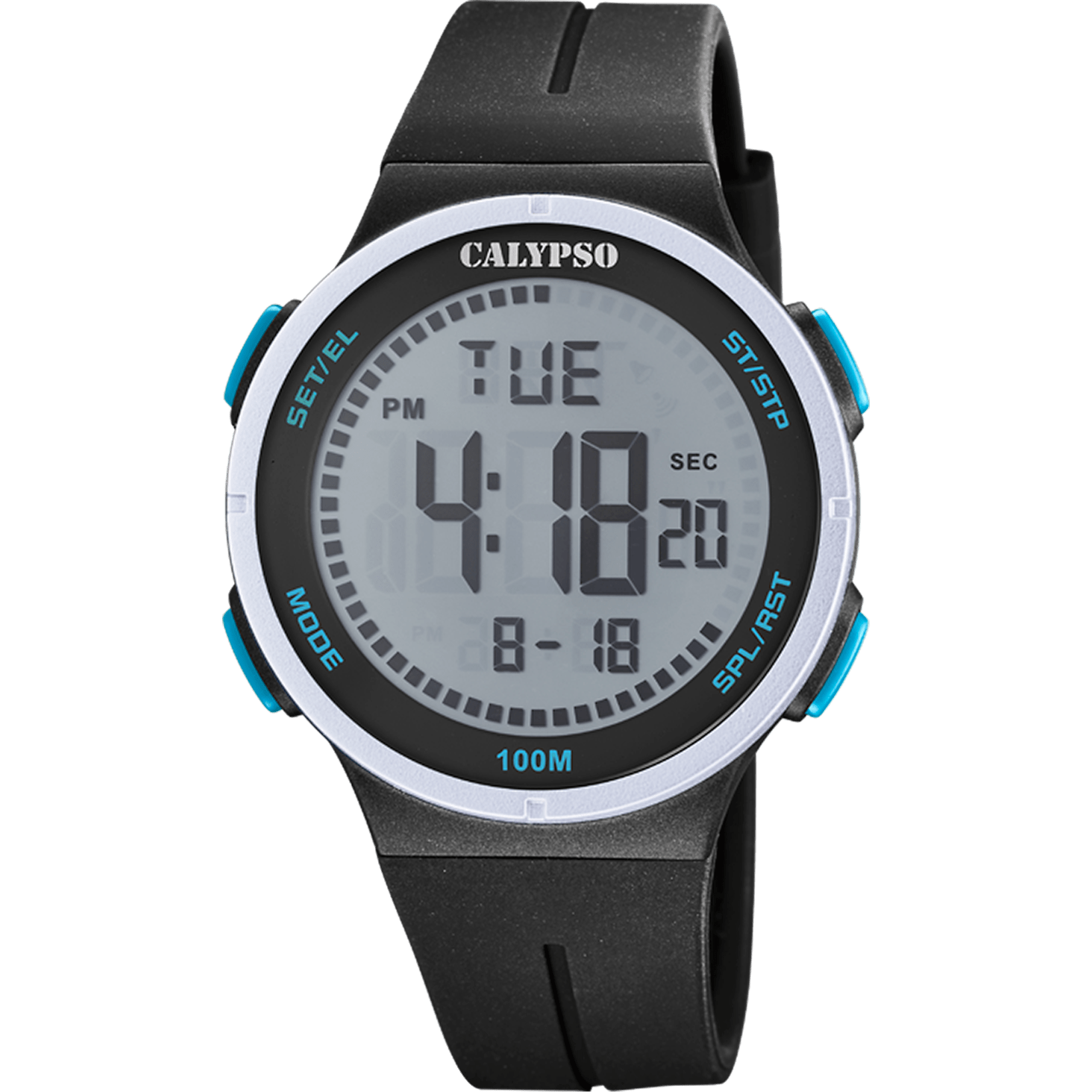 Calypso Watch K5803/4 Rubber Strap, Men