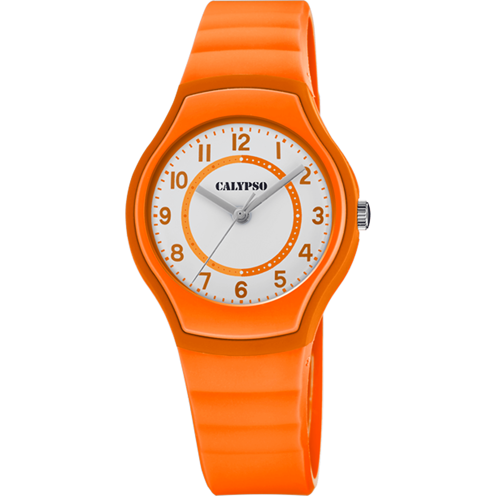 Calypso Watch K5806/5 White, Rubber Strap, Women