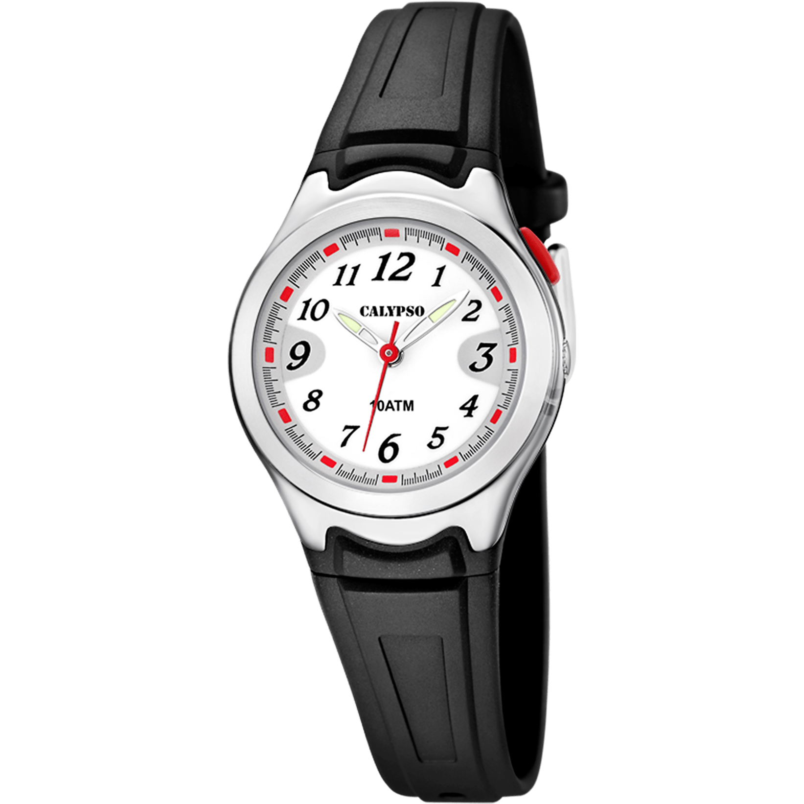 Montre Calypso Sweet Time K6067/4 Blanc, Bracelet Caoutchouc, Femme