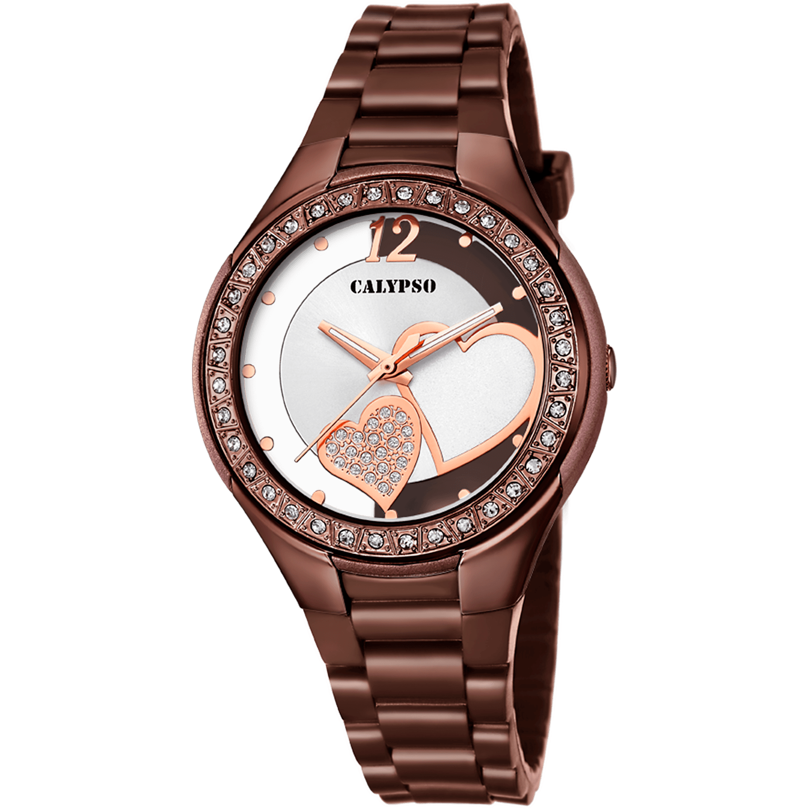 Montre Calypso K5679/Q Blanc, Bracelet Caoutchouc, Femme