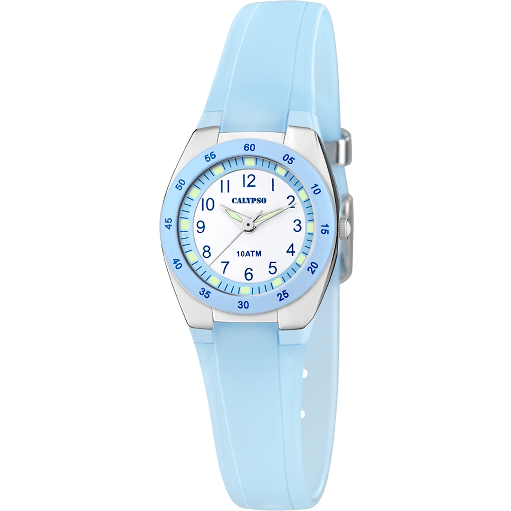 Montre Calypso Sweet Time K6043/D Blanc, Bracelet Caoutchouc, Femme