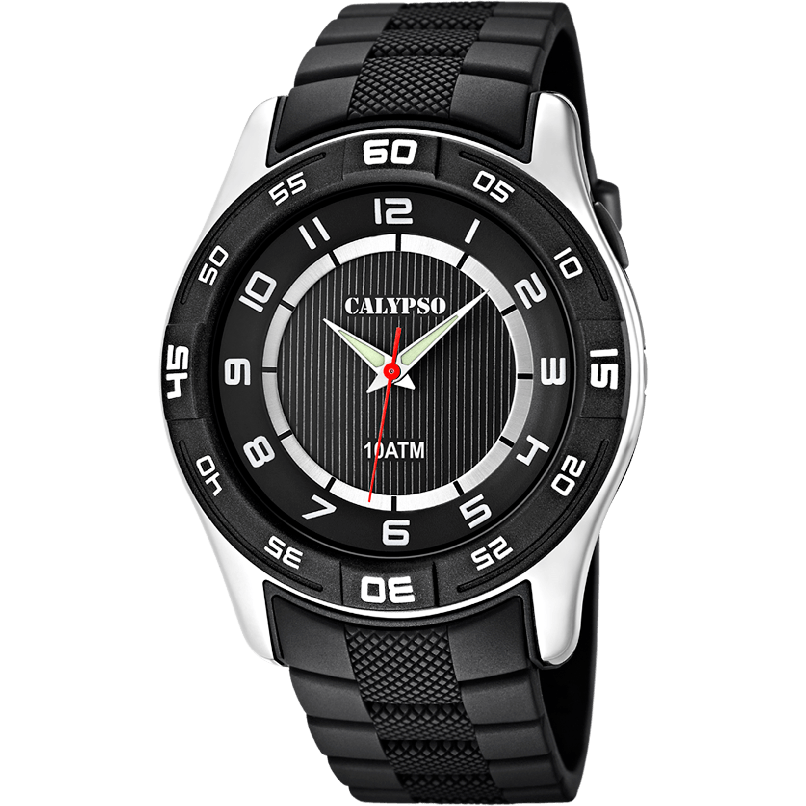Calypso Casual Watch K6062/4 Black, Rubber Strap, Men
