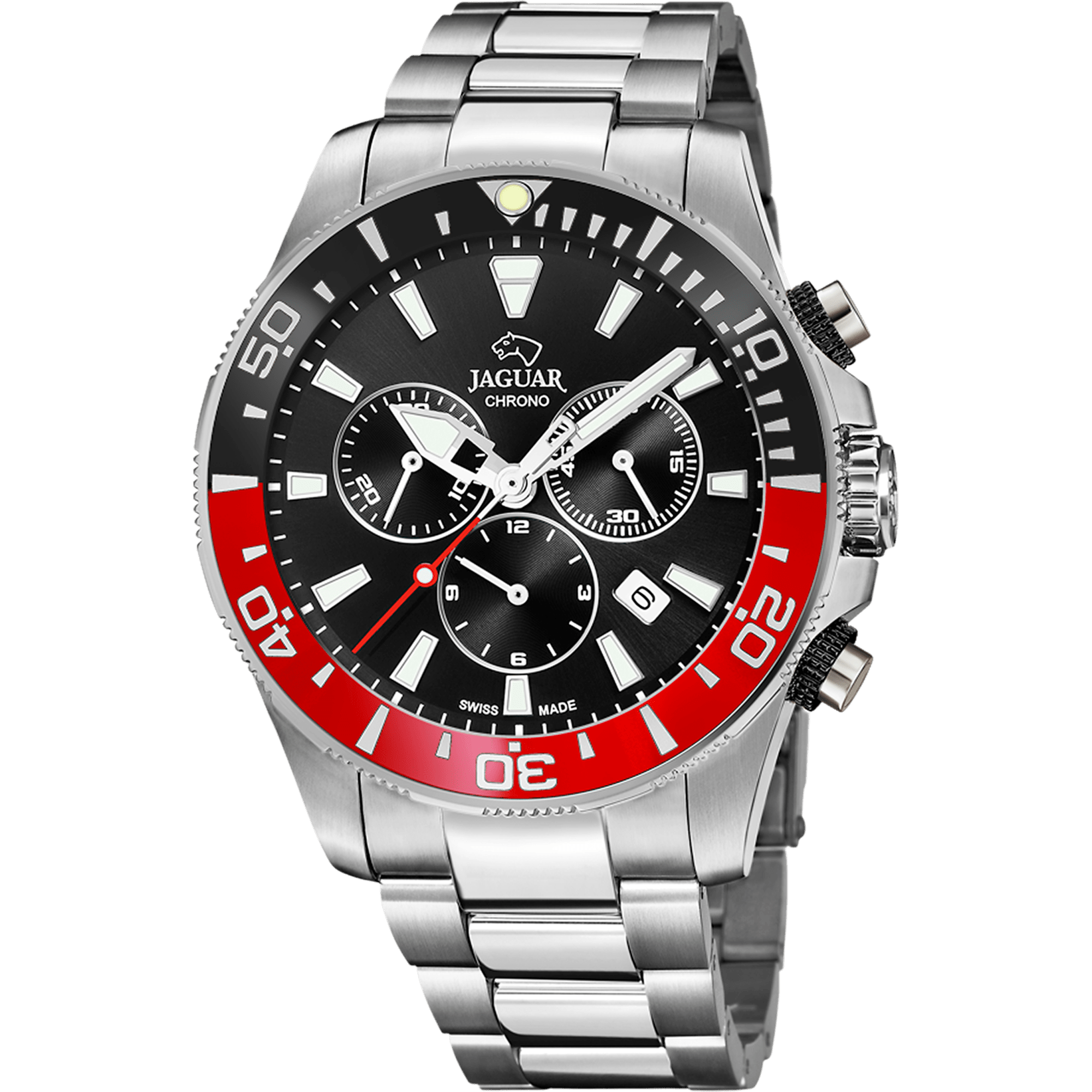 Montre Jaguar Executive J861/5 Noir, Bracelet Acier, Homme