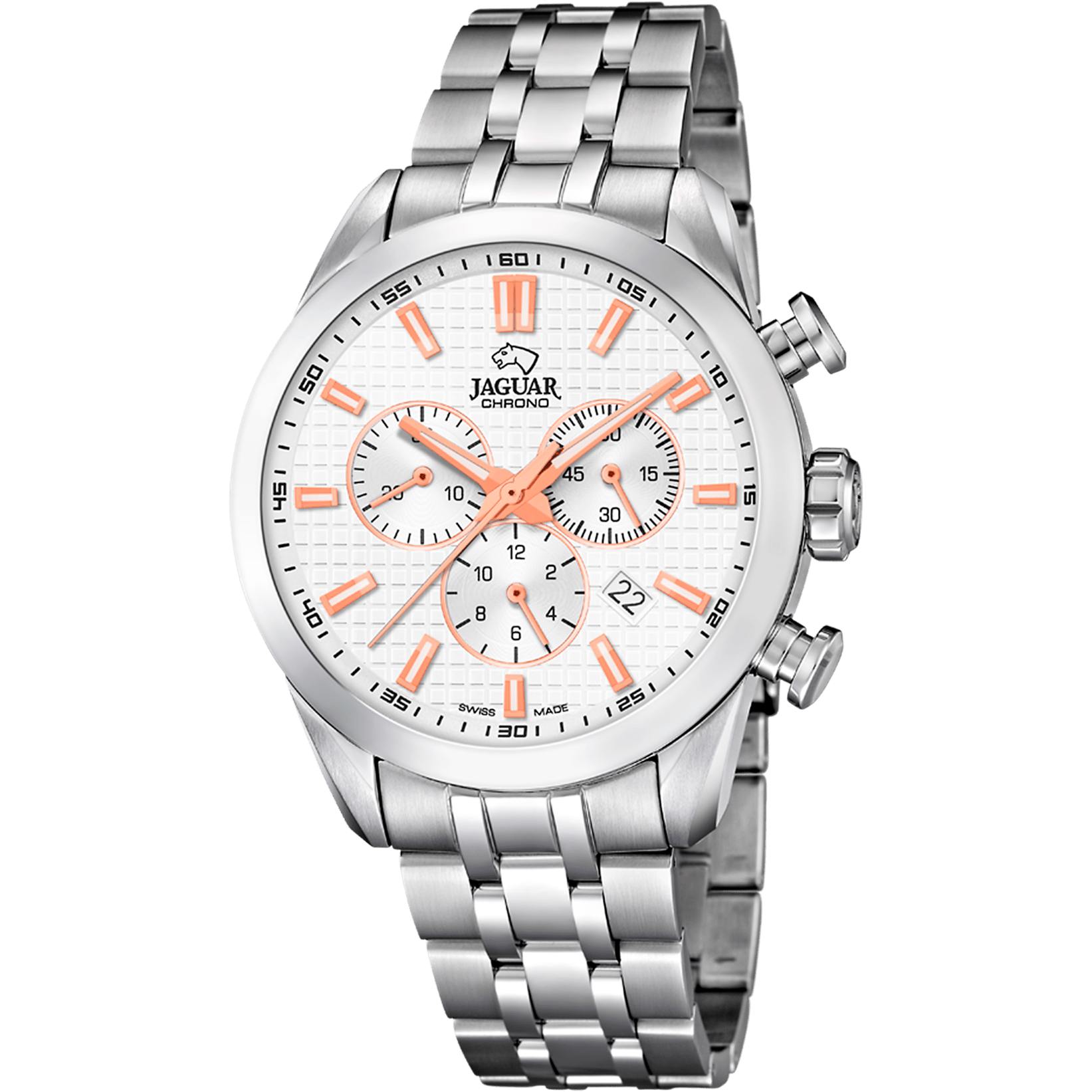 Montre Jaguar Acamar J865/1 Argent, Bracelet Acier, Homme