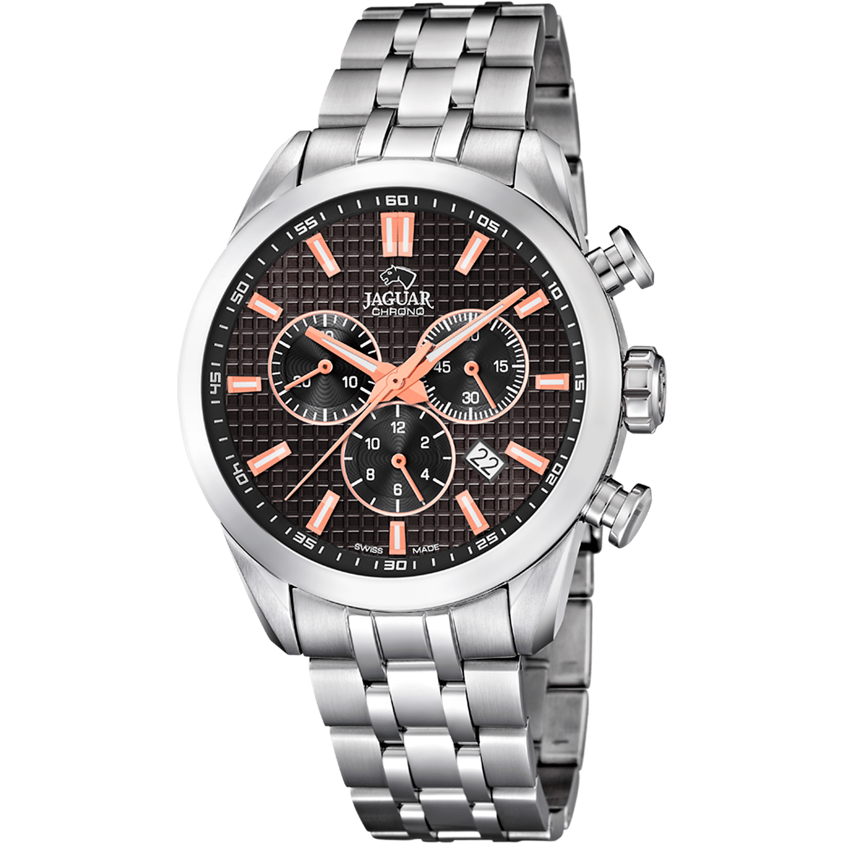 Montre Jaguar Acamar J865/4 Noir, Bracelet Acier, Homme