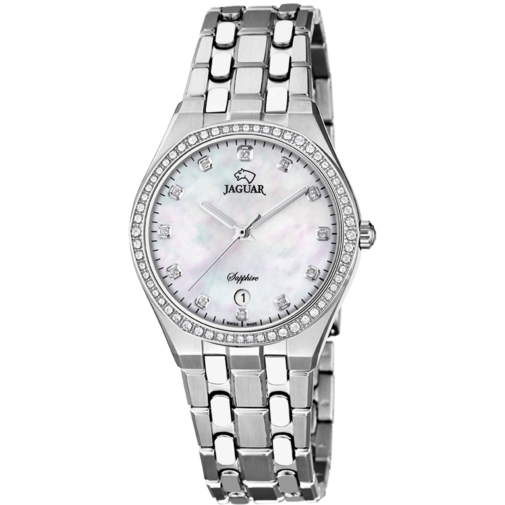 Montre Jaguar Classic J694/2 Gris, Bracelet Acier, Femme