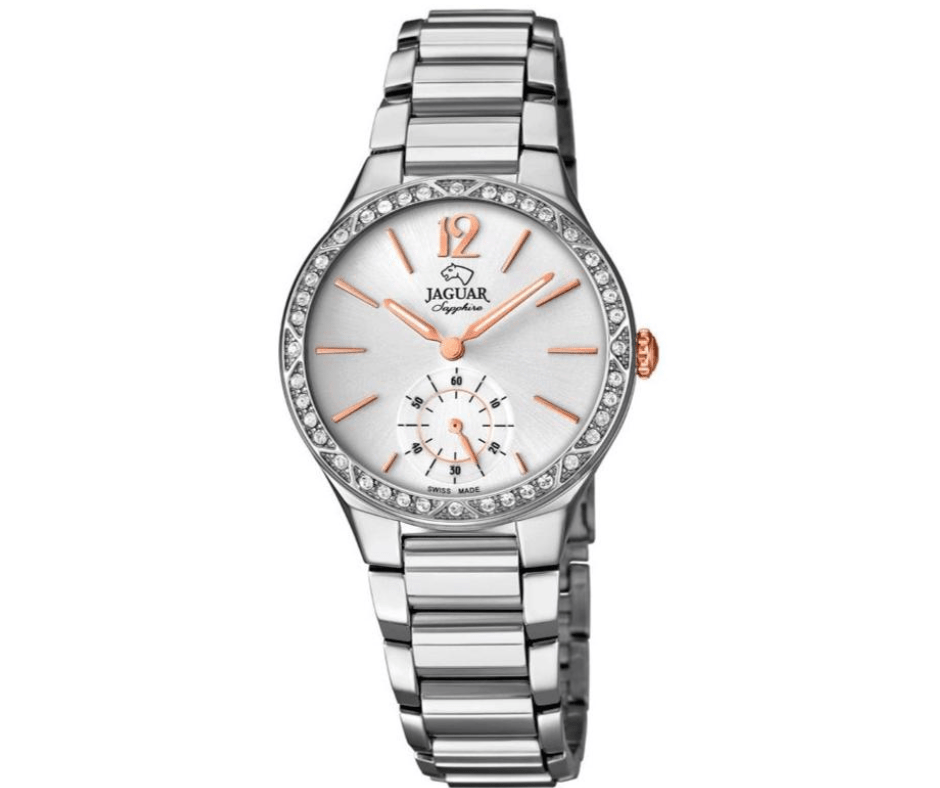 Montre Jaguar Cosmopolitan J817/1 Gris, Bracelet Acier, Femme