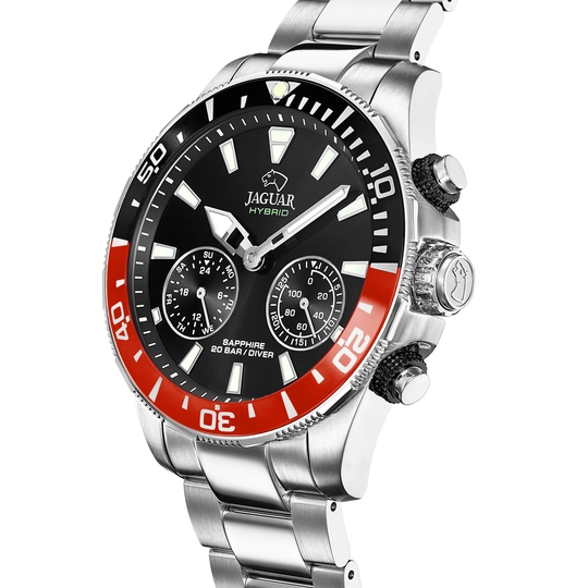 Montre Jaguar connectec J888/3 Noir, Bracelet Acier, Homme – image 2