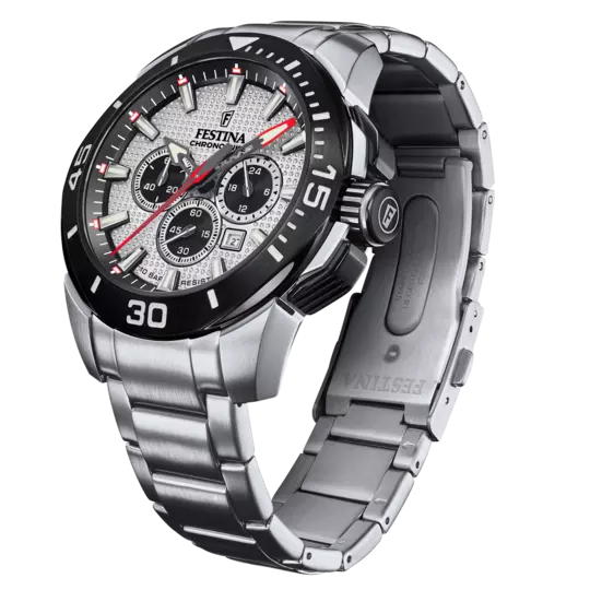 Montre Festina Chronobike F20641/1 Gris, Bracelet Acier, Homme – image 2
