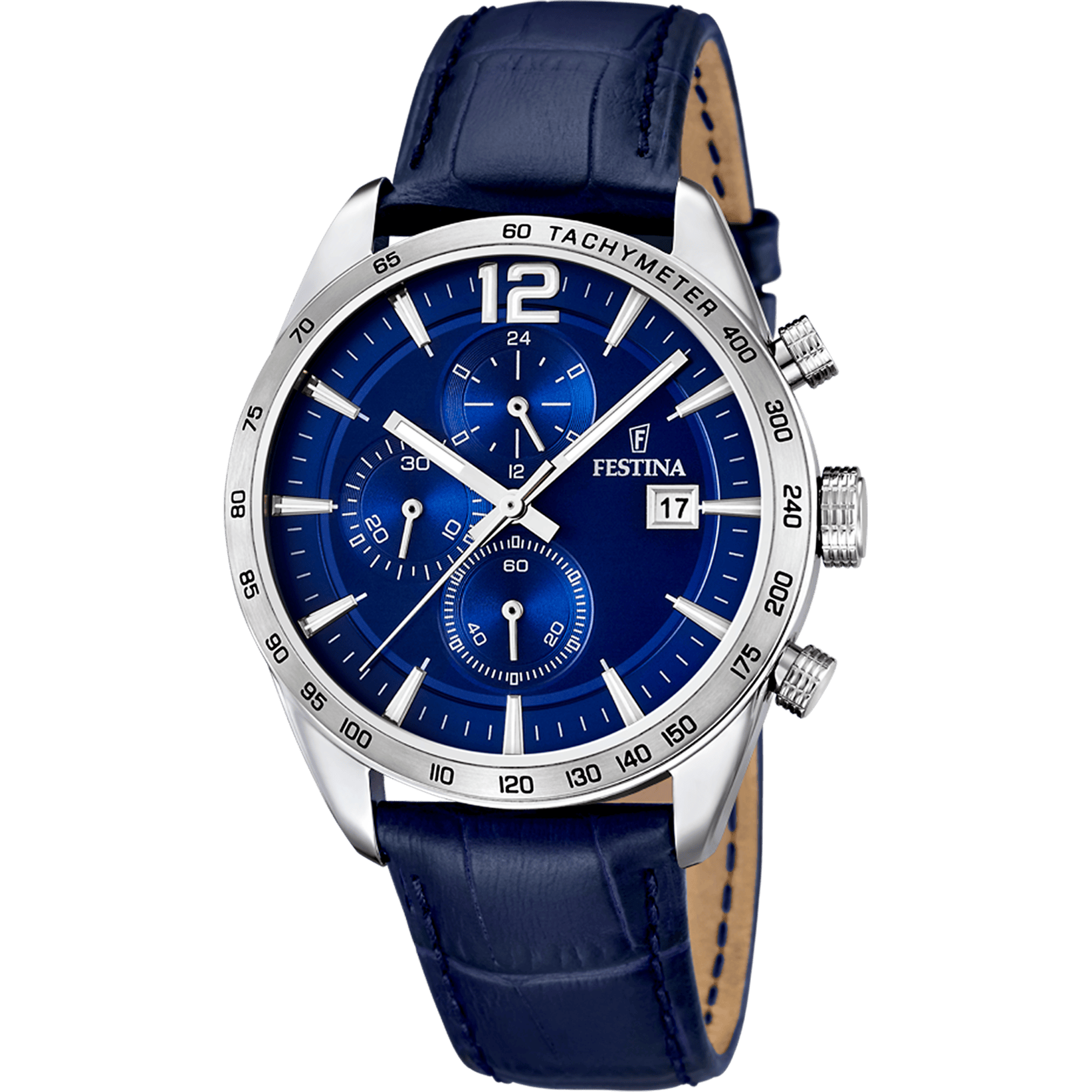 Festina Classic Watch F16760/3 Blue, Leather Strap, Men