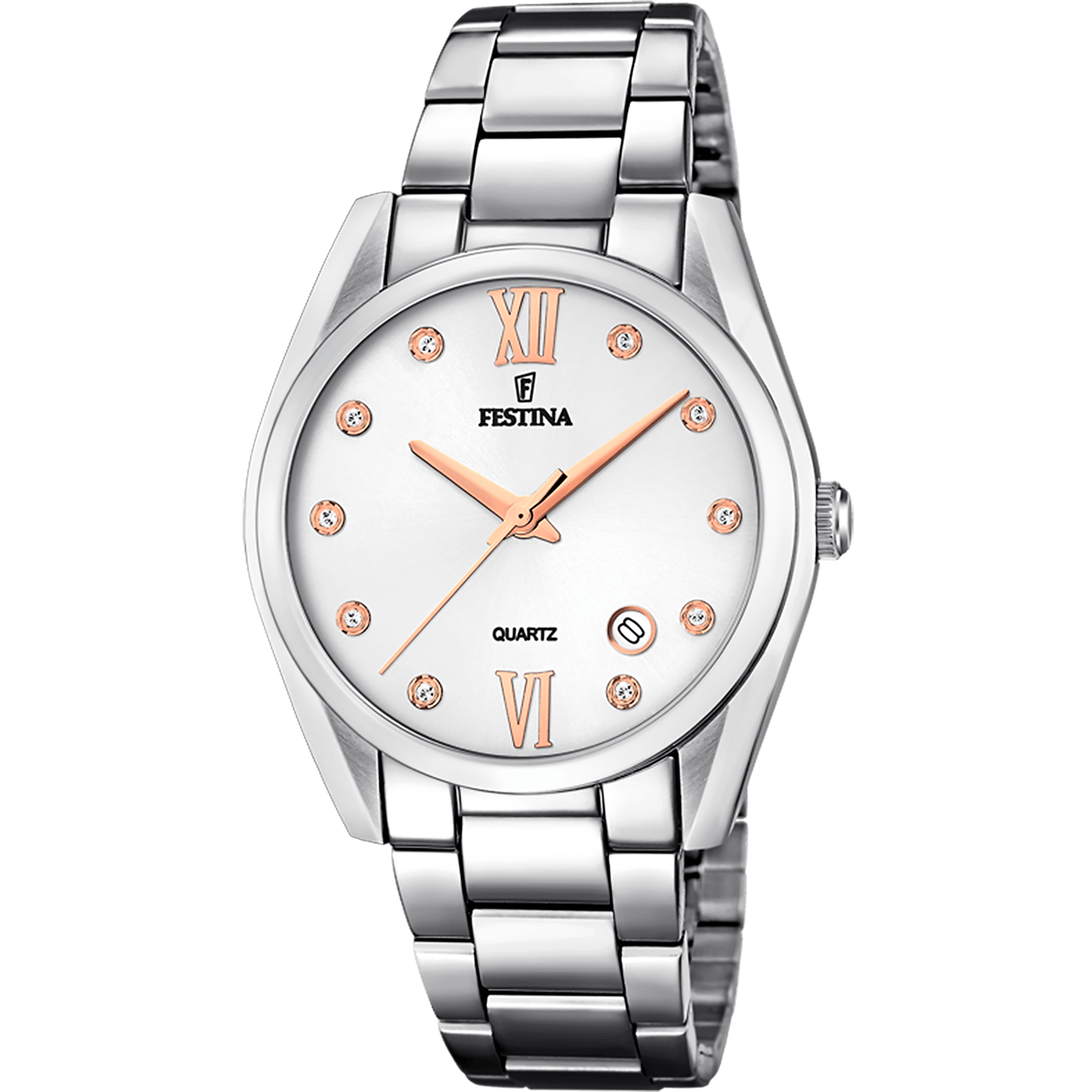 Festina classique-femme-festina Watch F16790/A Grey, Steel Strap, Women