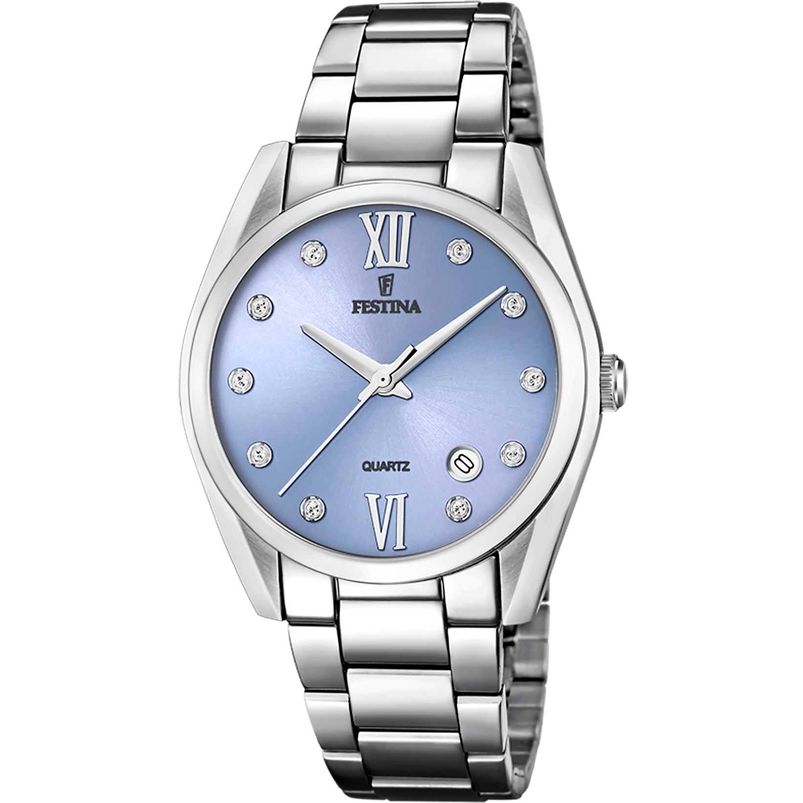 ساعة فيستينا classique-femme-festina F16790/B أزرق، سوار فولاذ، نسائي