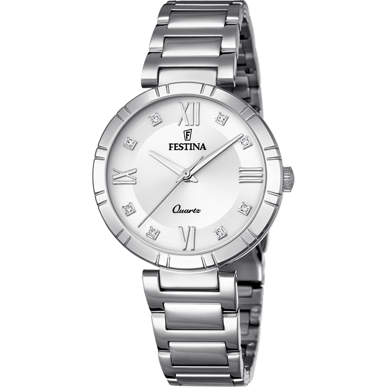 Festina classique-femme-festina Watch F16936/A Grey, Steel Strap, Women