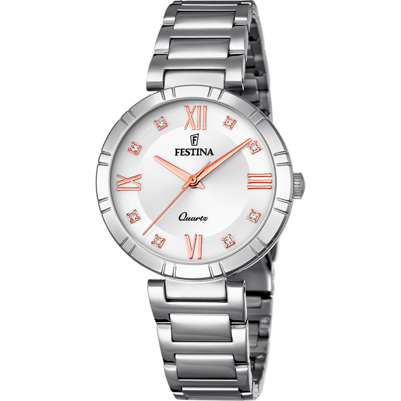 Festina classique-femme-festina Watch F16936/B Grey, Steel Strap, Women