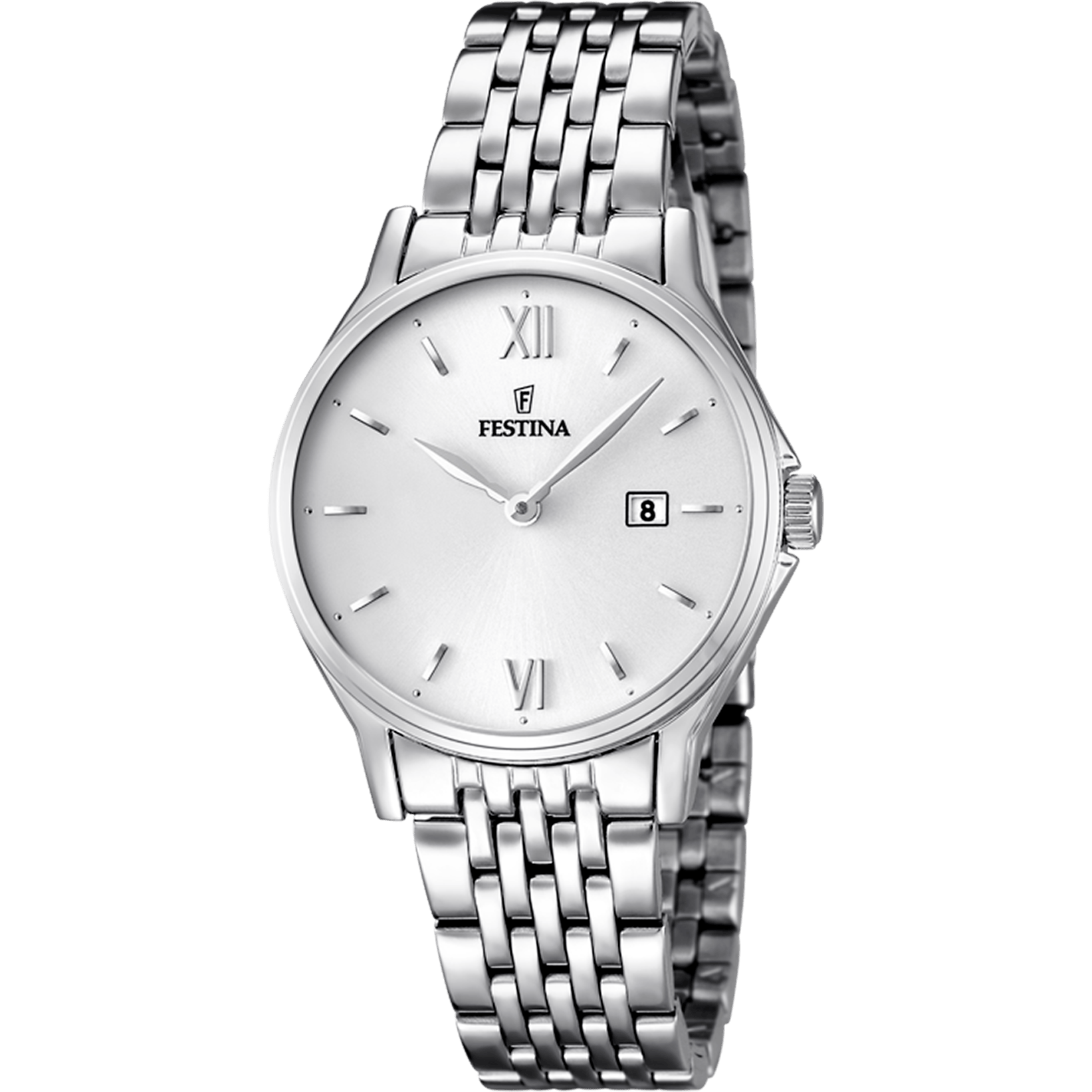 Festina classique-femme-festina Watch F16748/2 White, Steel Strap, Women