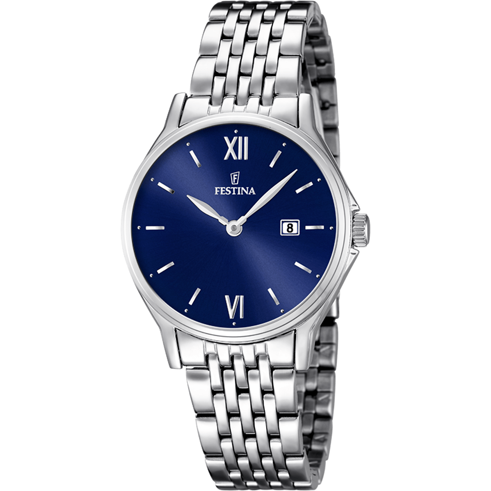 Festina classique-femme-festina Watch F16748/3 Blue, Steel Strap, Women
