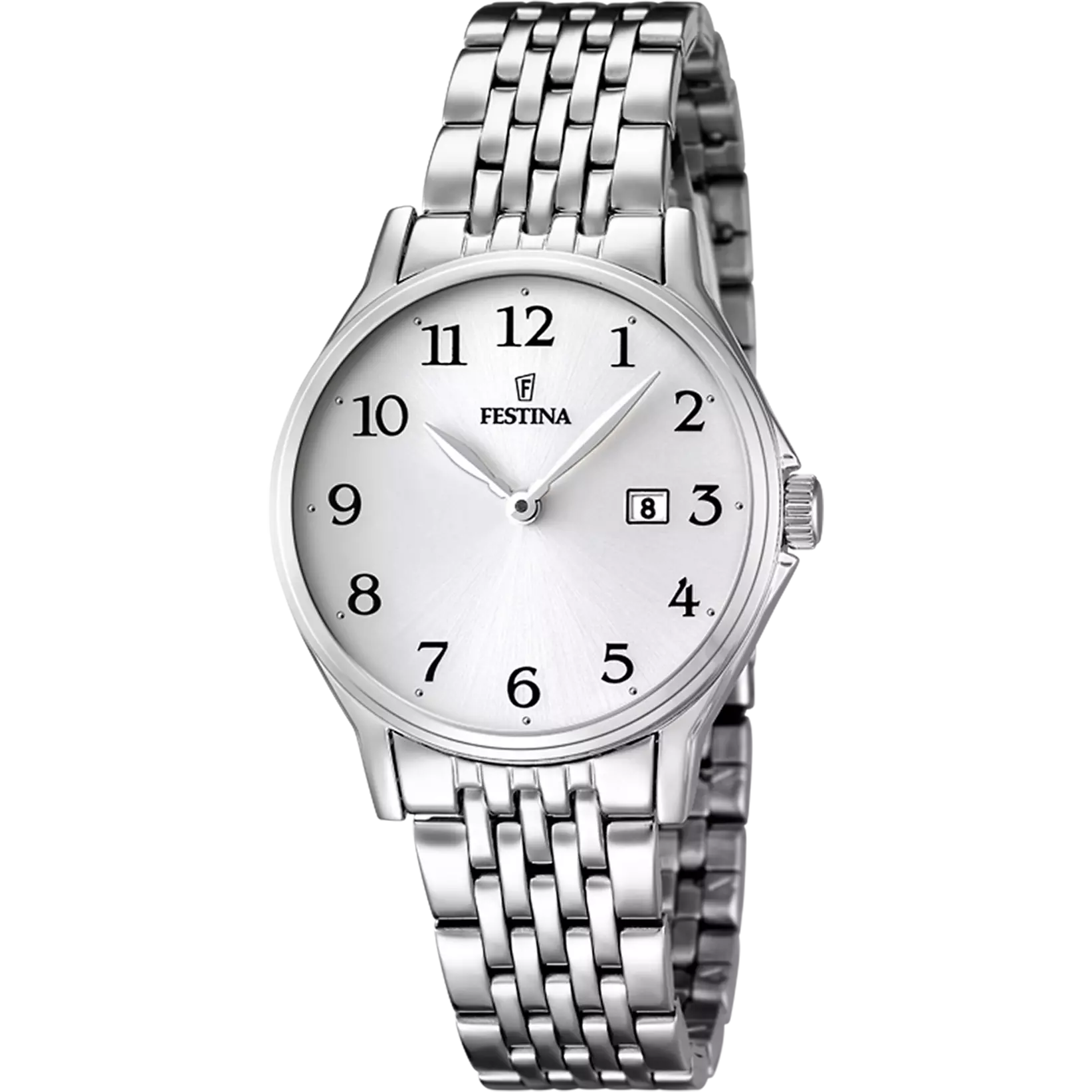 Festina classique-femme-festina Watch F16748/1 White, Steel Strap, Women