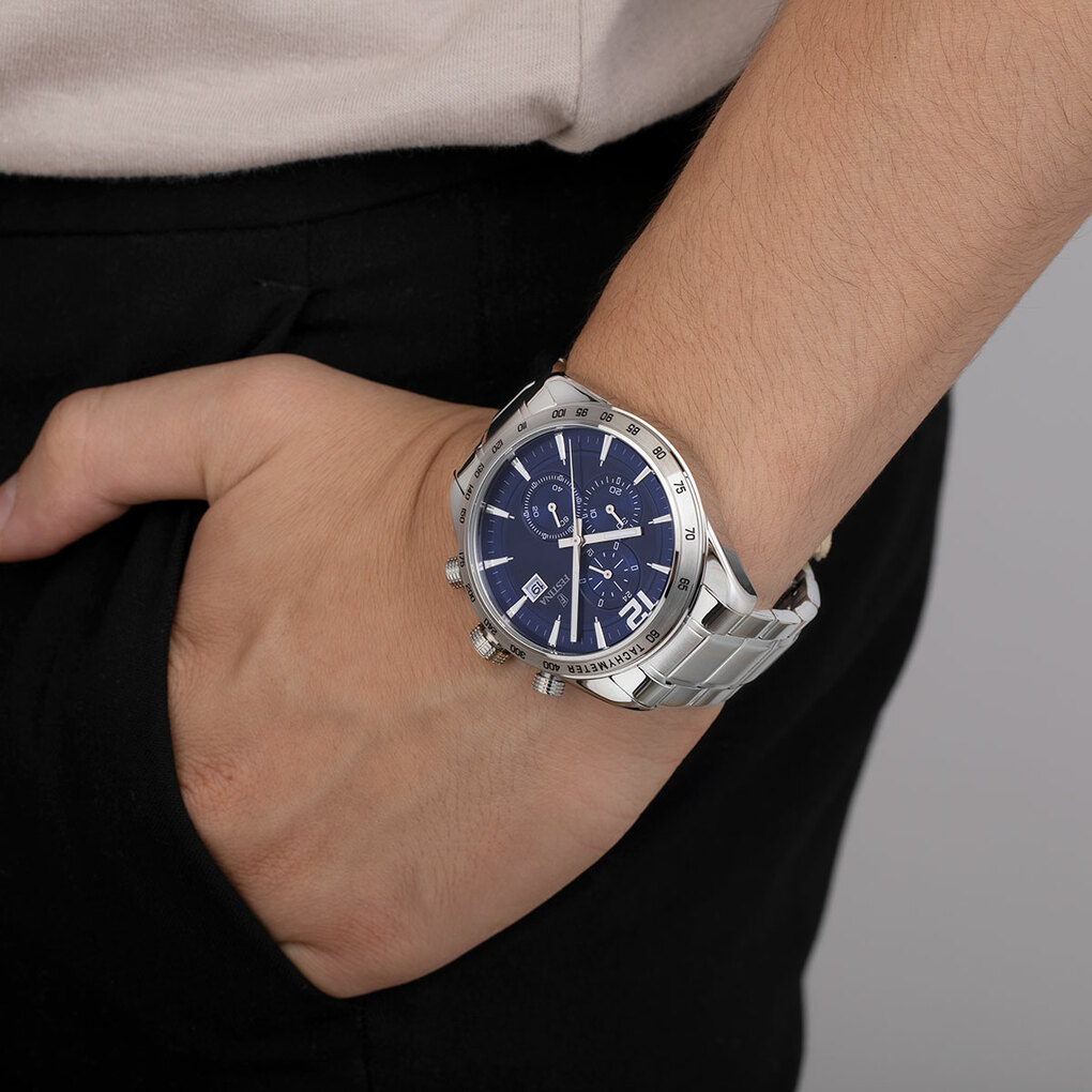 Montre Festina Classic F16759/3 Bleu, Bracelet Acier, Homme – image 4
