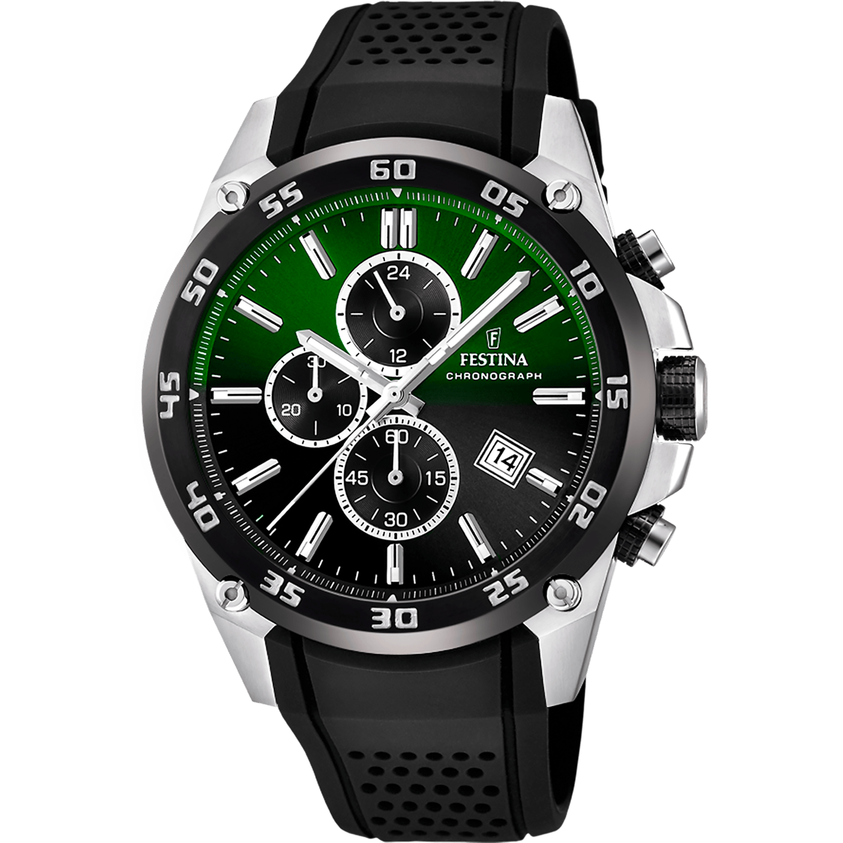 Festina The Originals Watch F20330/B Green, Rubber Strap, Men