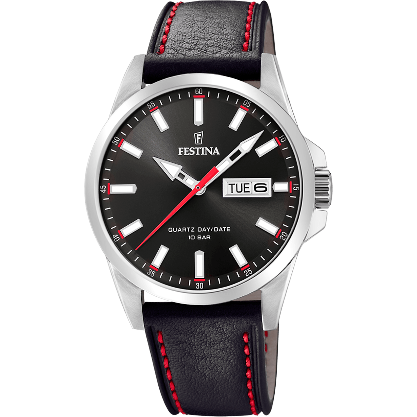 Festina Classic Watch F20358/4 Black, Leather Strap, Men