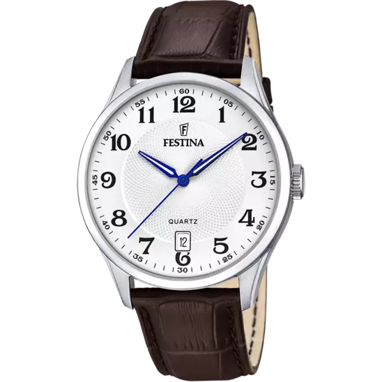 Festina Classic Watch F20426/1 White, Leather Strap, Men