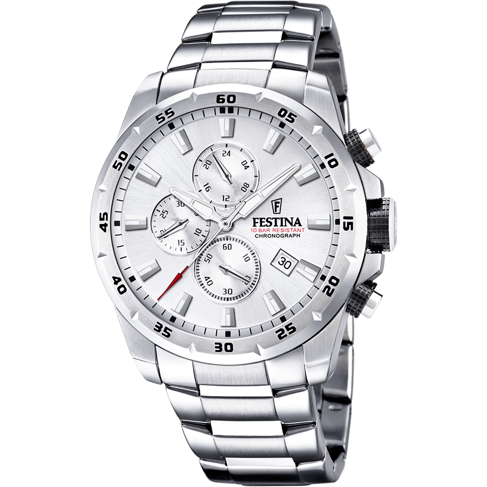 Festina Timeless Watch F20463/1 Grey, Steel Strap, Men