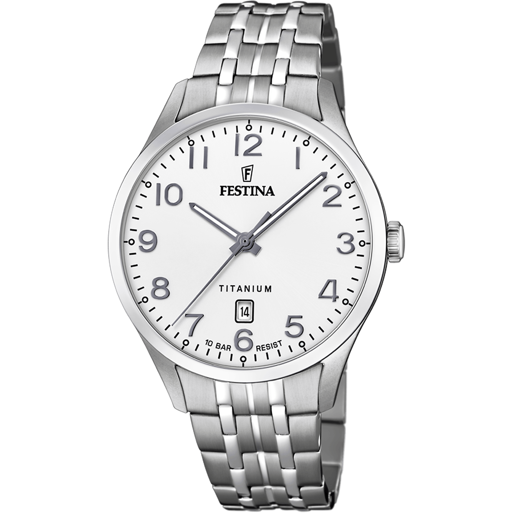 Festina Titanium Watch F20466/1 White, Titanium Strap, Men
