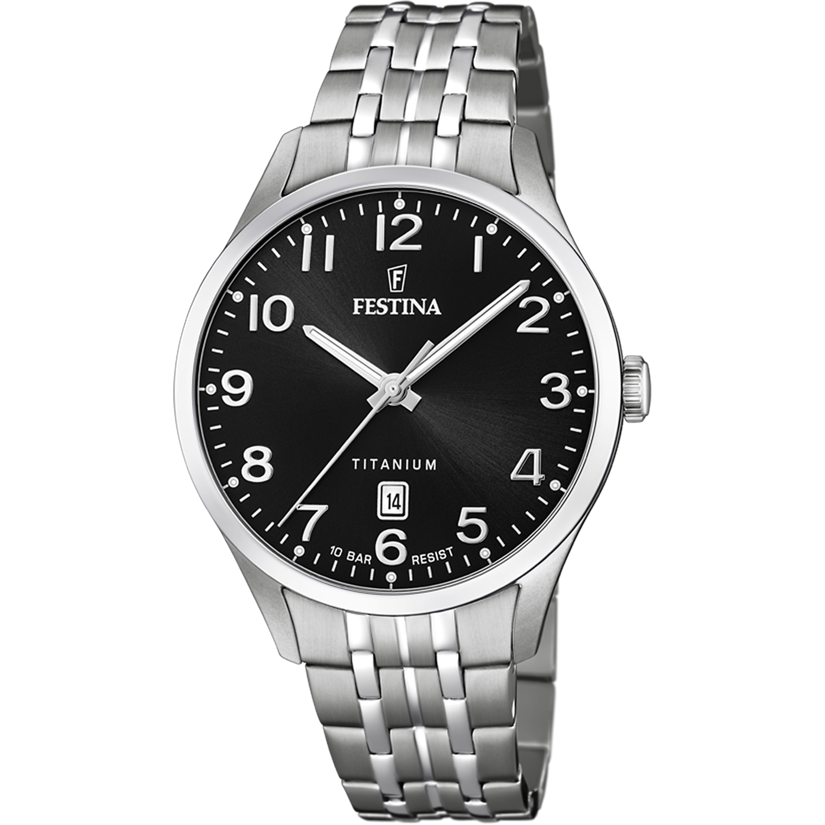 Festina Titanium Watch F20466/3 Black, Titanium Strap, Men