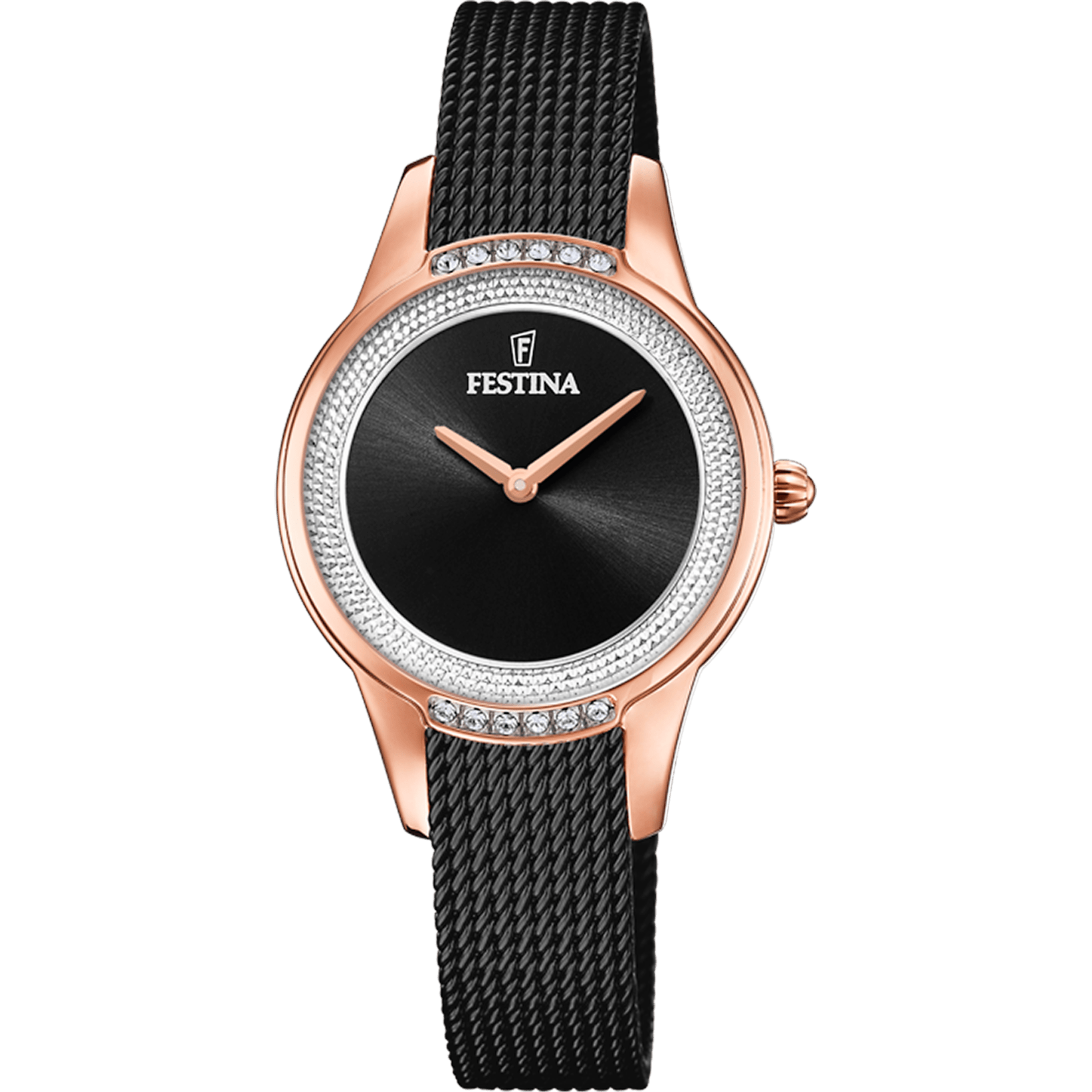 Montre Festina Madmoiselle F20496/2 Noir, Bracelet Acier, Femme