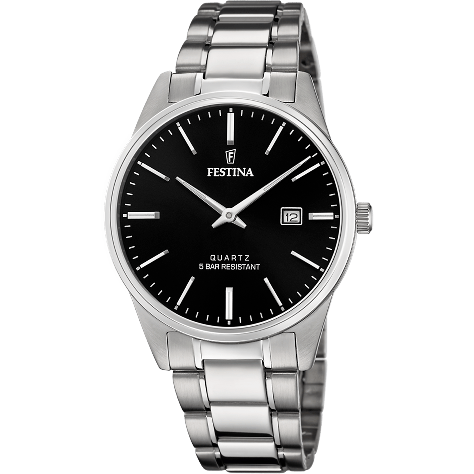 Festina Classic Watch F20511/4 Black, Steel Strap, Men