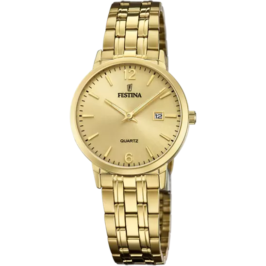 Festina Classic Watch F20514/3 Champagne, Steel Strap, Women