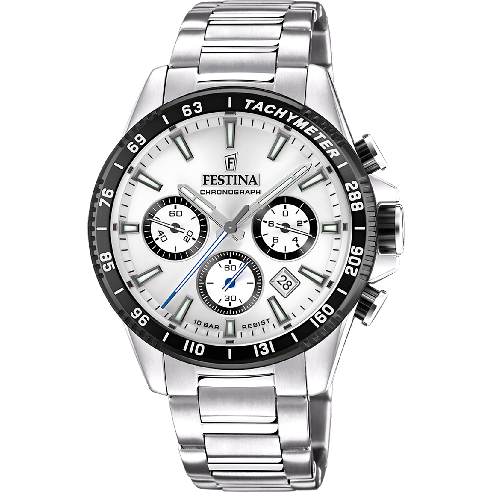 Festina Timeless Watch F20560/1 Grey, Steel Strap, Men
