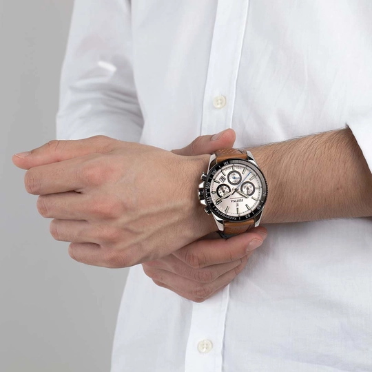 Montre Festina Timeless F20561/1 Gris, Bracelet Cuir, Homme – image 4