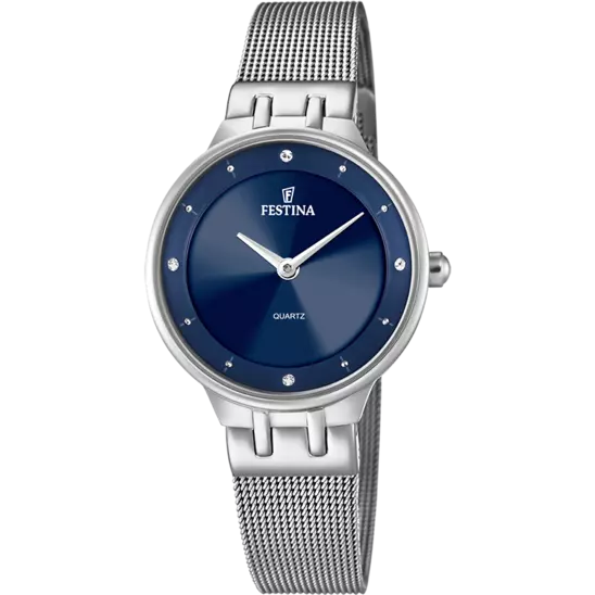 Montre Festina Madmoiselle F20597/3 Bleu, Bracelet Acier, Femme