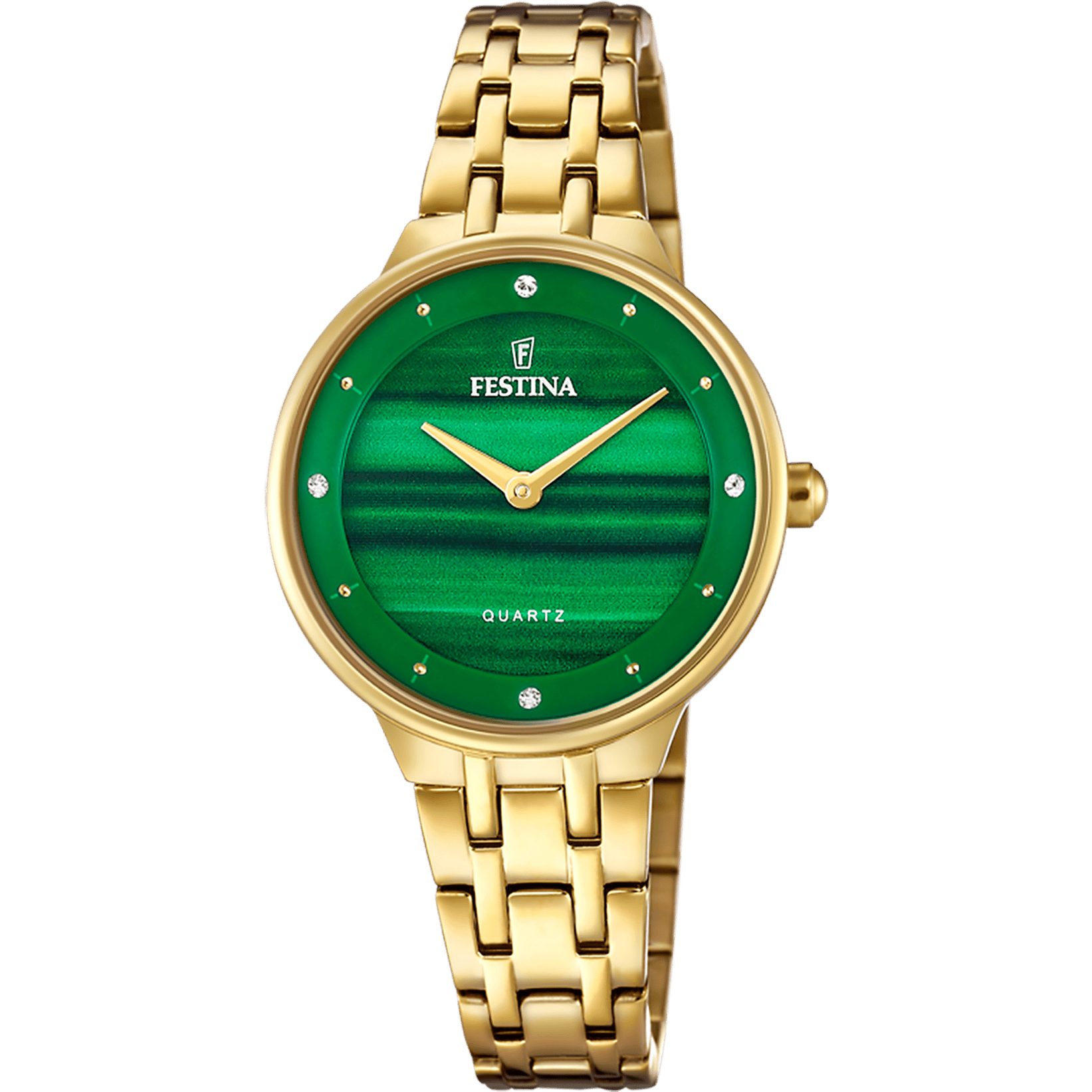 Montre Festina Madmoiselle F20601/B Vert, Bracelet Acier, Femme