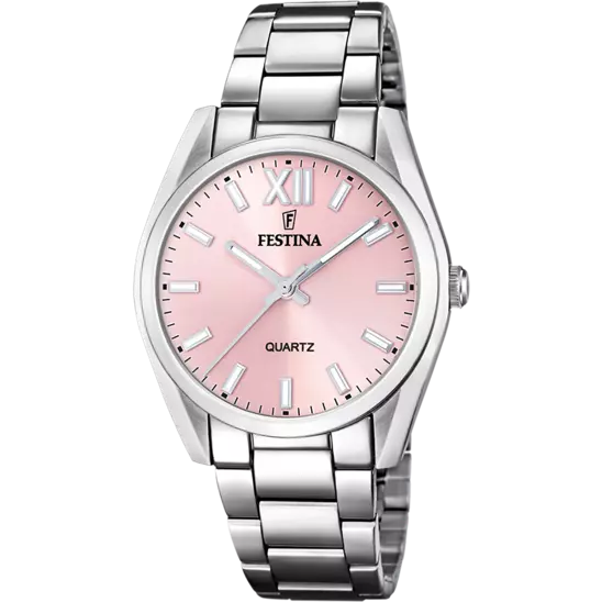 Festina Boyfriend Watch F20622/2 Pink, Steel Strap, Women
