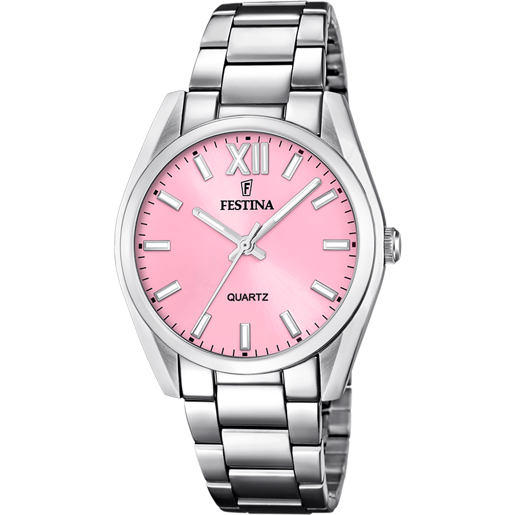 Festina Boyfriend Watch F20622/M Pink, Steel Strap, Women