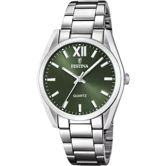 Festina Boyfriend Watch F20622/4 Green, Steel Strap, Women