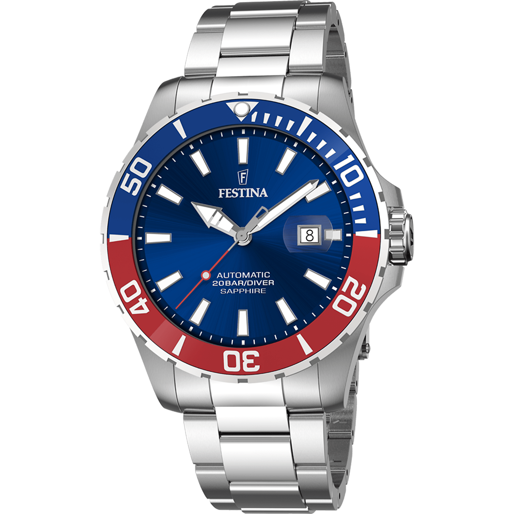Montre Festina automatic-homme-festina F20531/5 Bleu, Bracelet Acier, Homme