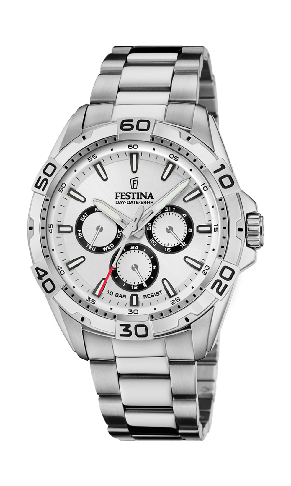 Festina Multifunction Watch F20623/1 White, Steel Strap, Men – image 3