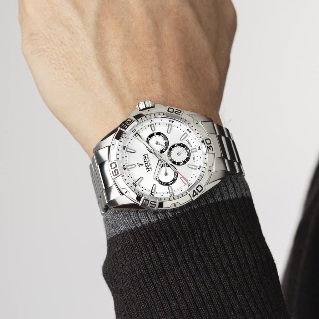 Festina Multifunction Watch F20623/1 White, Steel Strap, Men – image 5