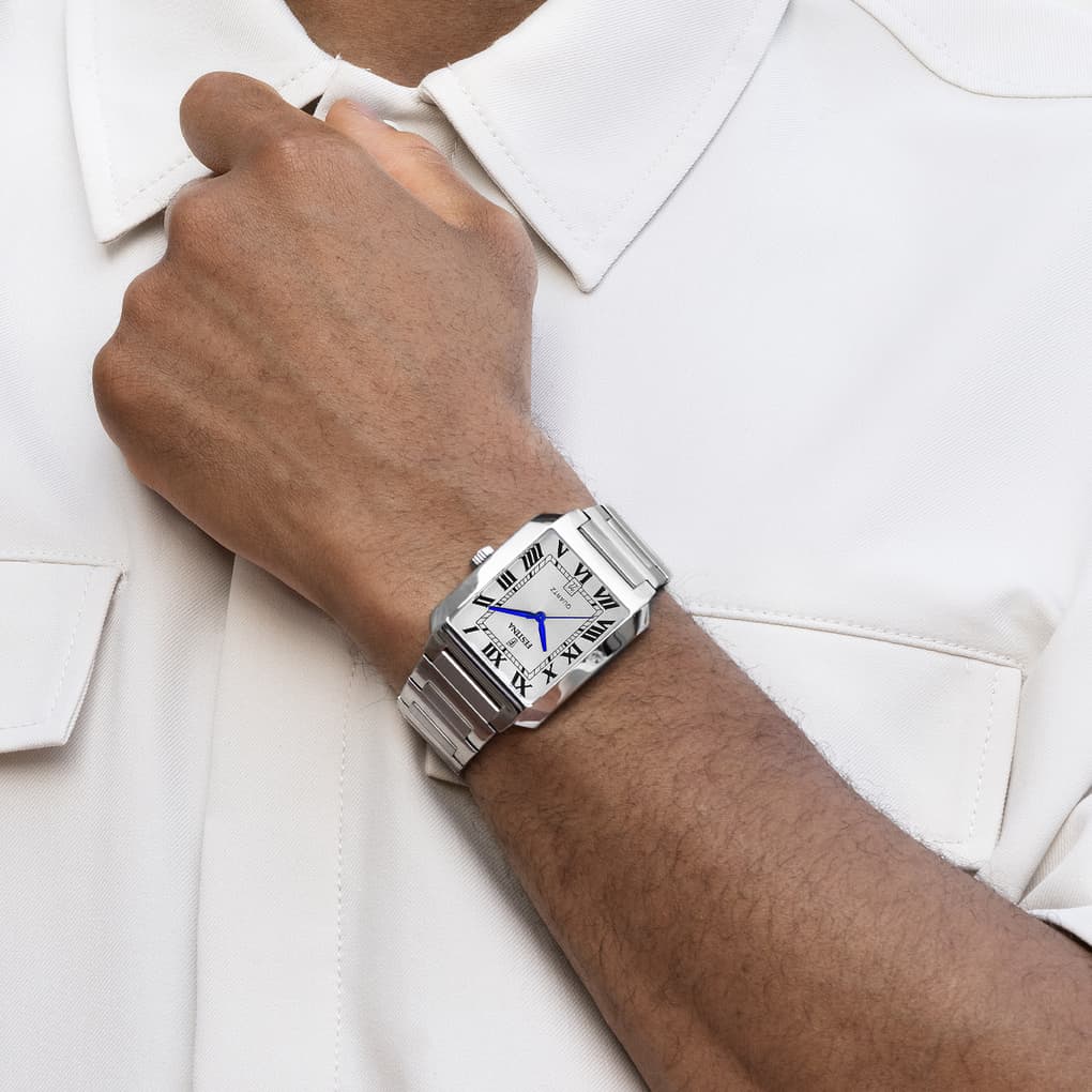 Montre Festina On the Square F20677/1 Gris, Bracelet Acier, Homme – image 5