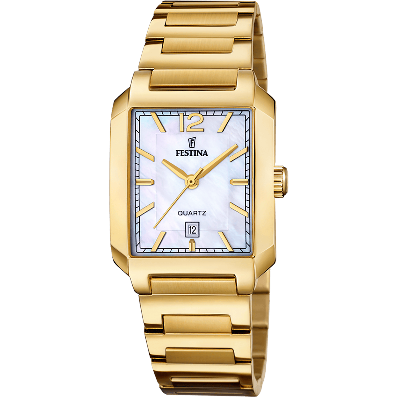 Montre Festina on-the-square-femme-festina F20680/2 Beige, Bracelet Acier, Femme