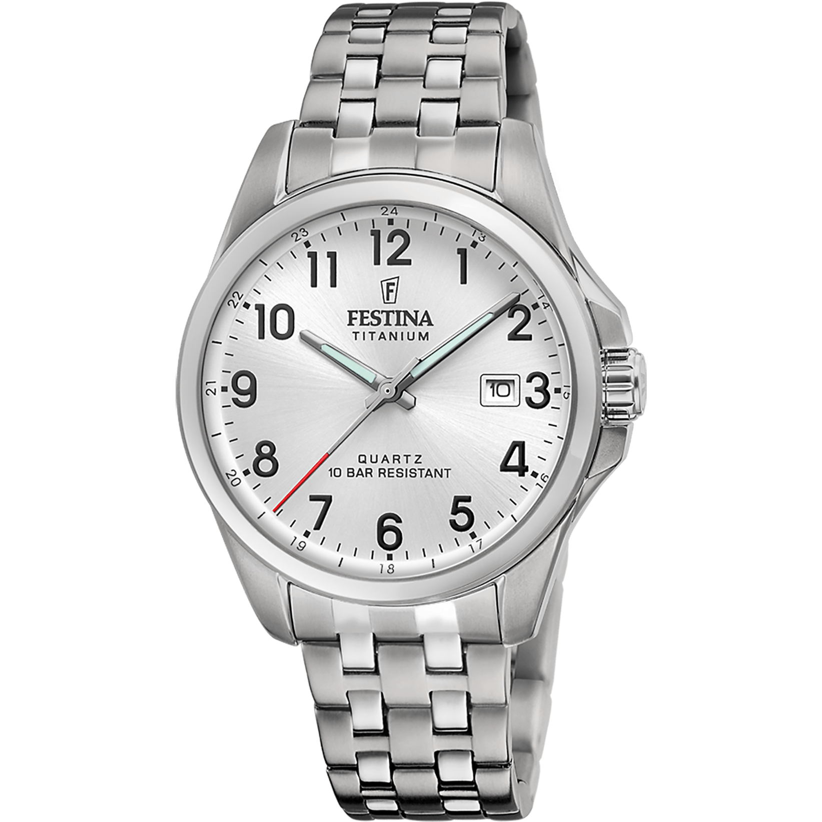 Festina Titanium Watch F20696/1 White, Titanium Strap, Men