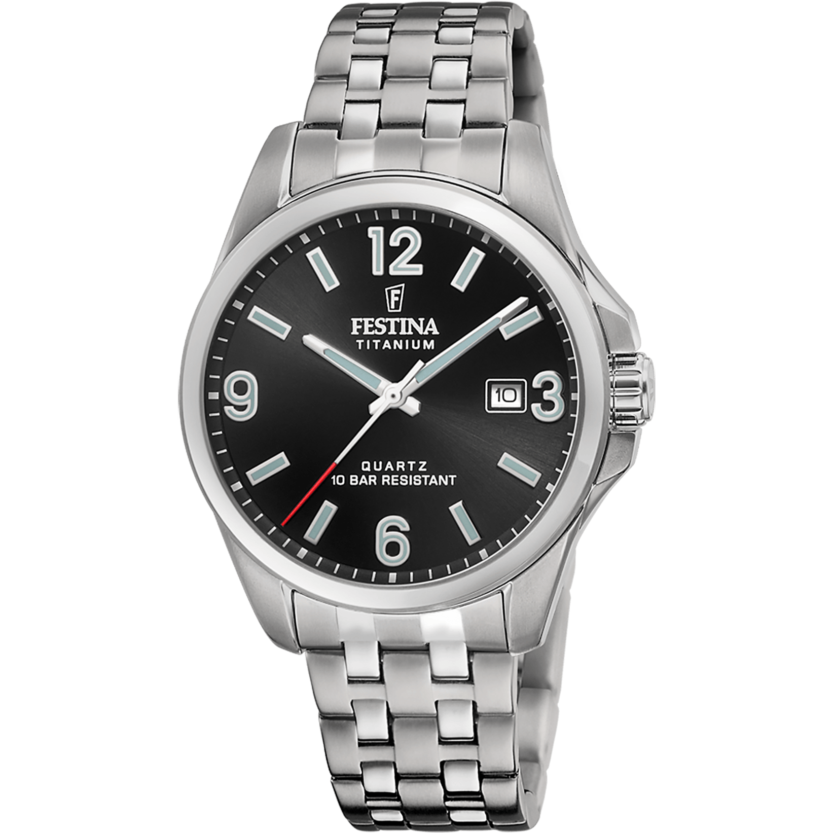 Festina Titanium Watch F20696/3 Black, Titanium Strap, Men