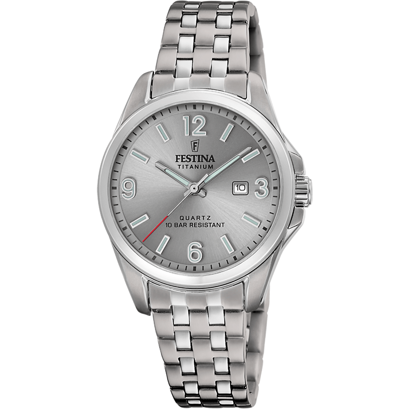 ساعة فيستينا titanium-femme-festina F20697/2 رمادي، سوار تيتانيوم، نسائي