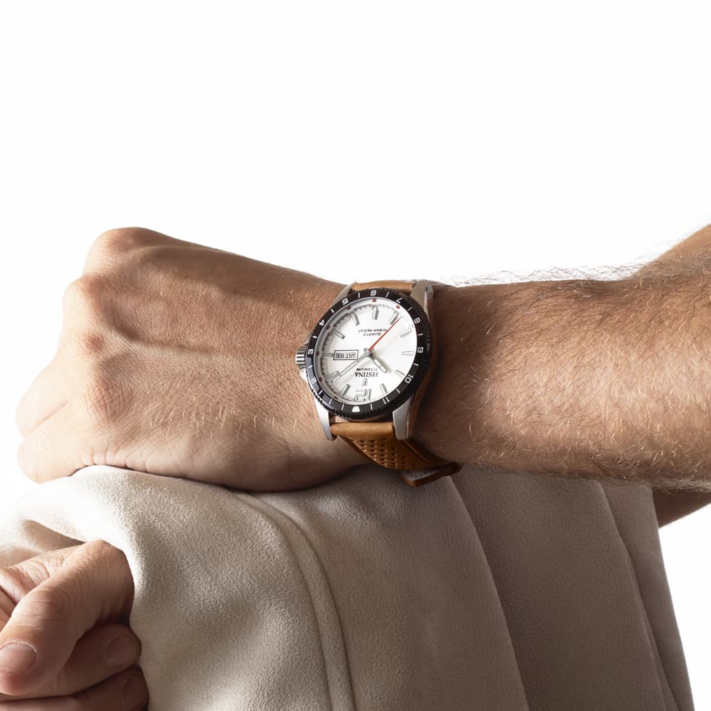 Montre Festina Titanium F20699/1 Gris, Bracelet Cuir, Homme – image 3