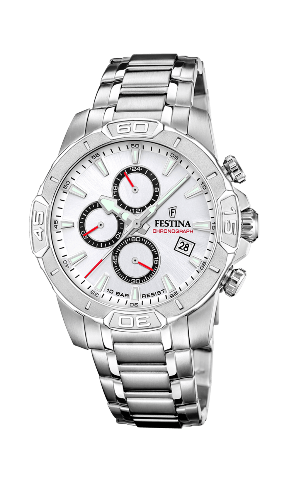 Festina Timeless Watch F20704/1 White, Steel Strap, Men – image 4
