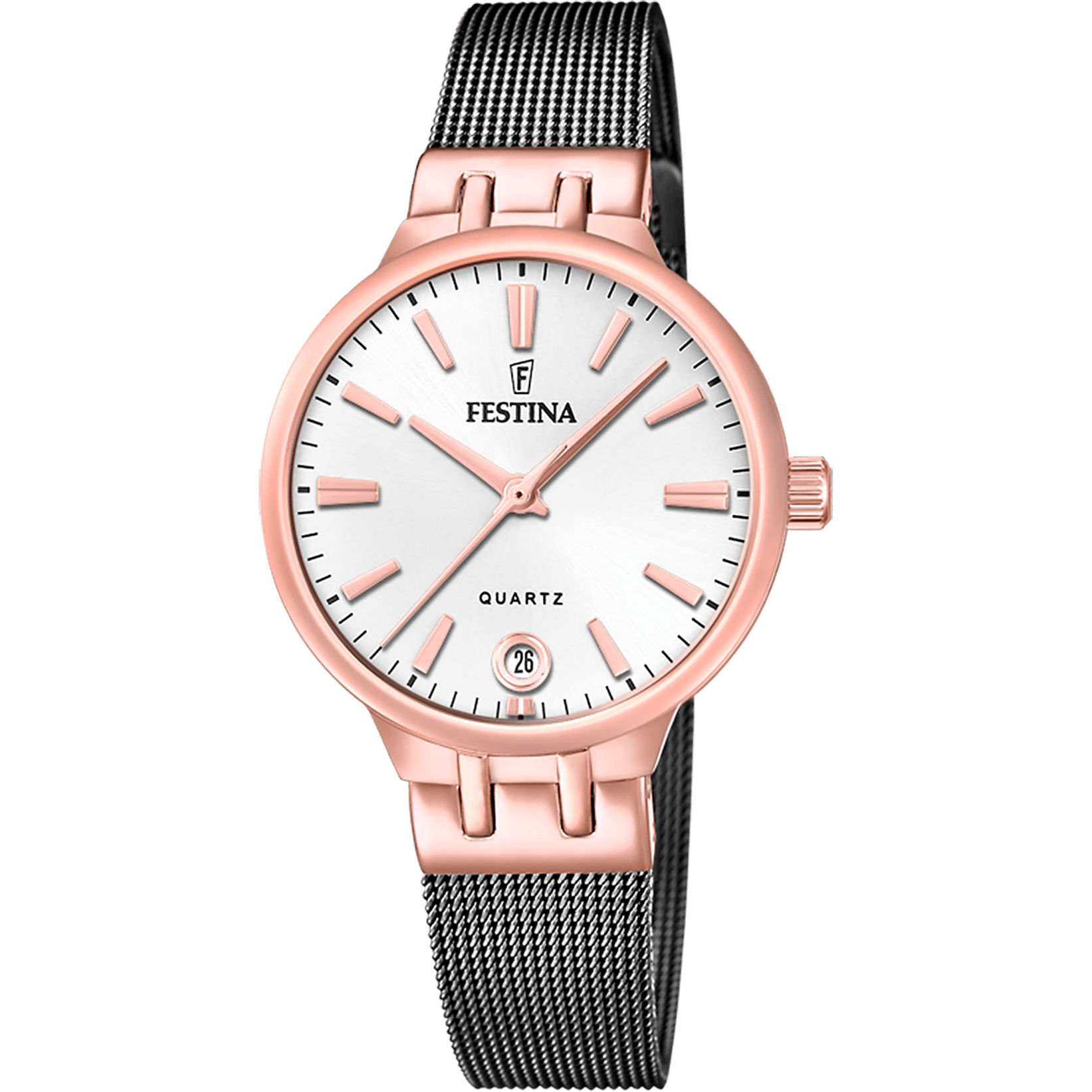 Festina Mademoiselle Watch F20717/1 Beige, Steel Strap, Women