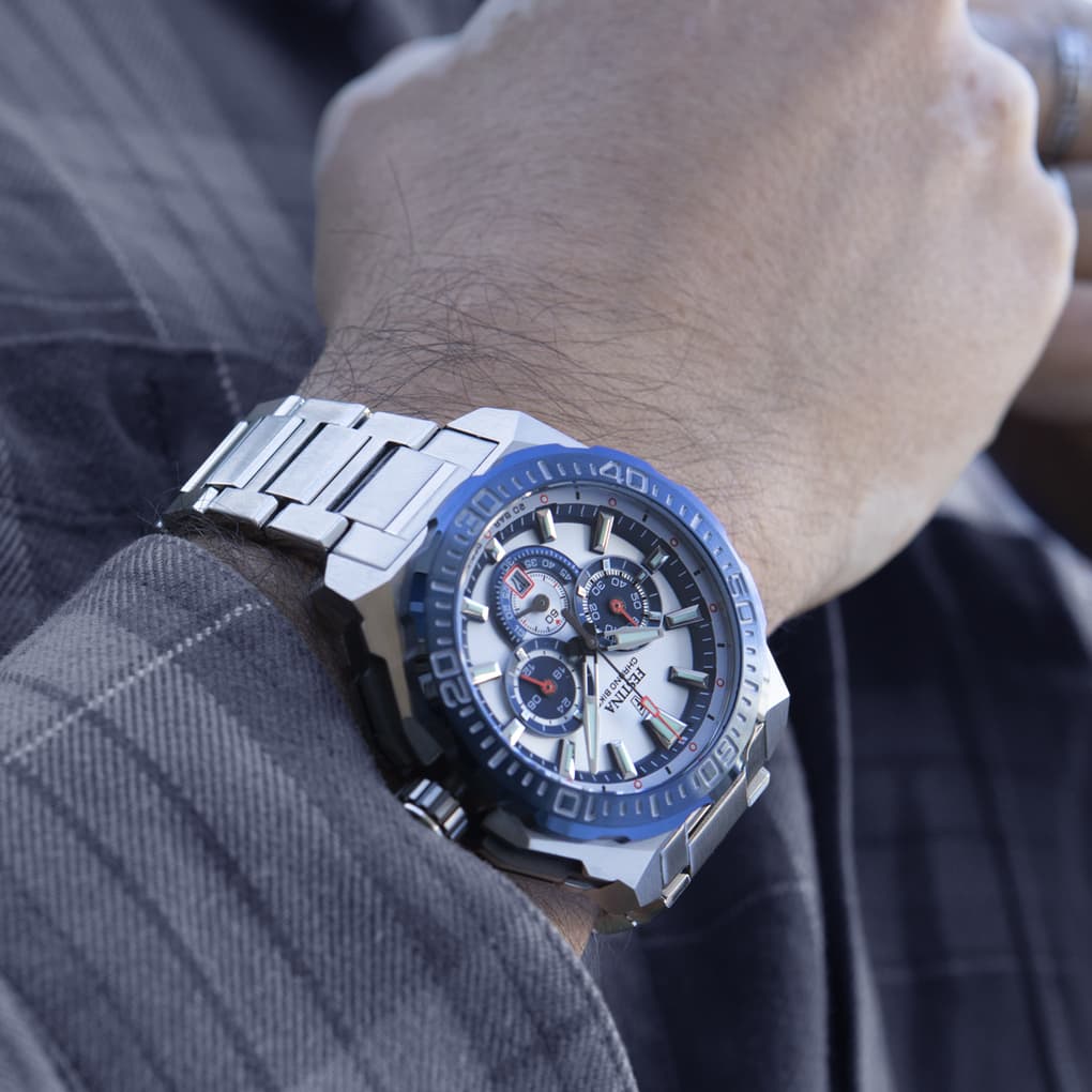 Montre Festina Chronobike F20724/1 Argent, Bracelet Acier, Homme – image 4